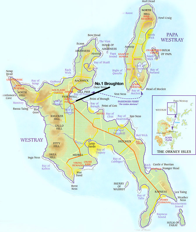 Map of Westray